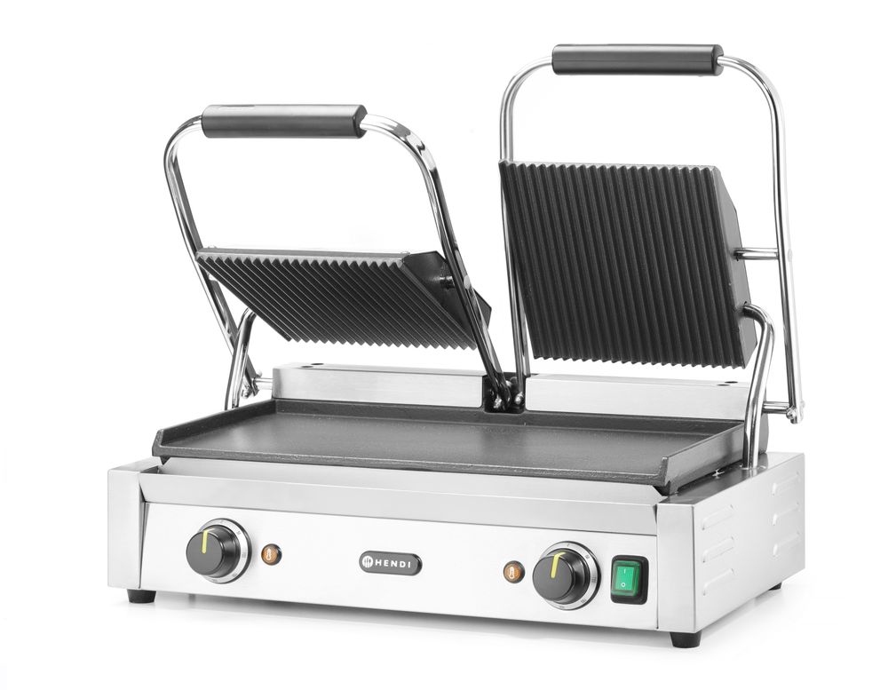 Piastra panini - versione doppia HENDI - lunghezza 395 × larghezza 569 × altezza 510 mm | HE263808