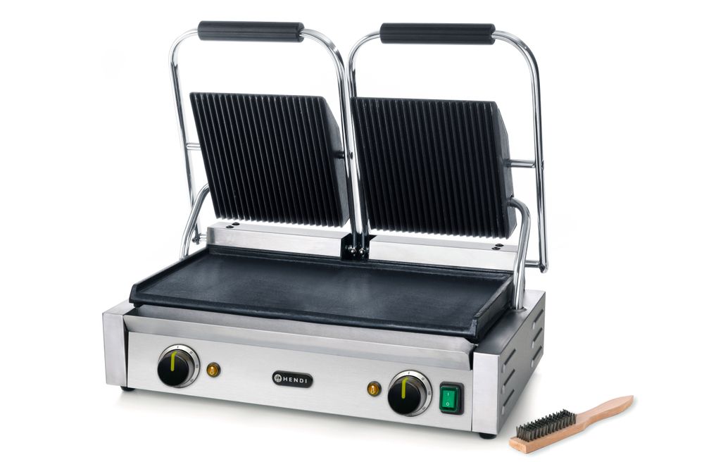 Piastra panini - versione doppia HENDI - lunghezza 395 × larghezza 569 × altezza 510 mm | HE263808