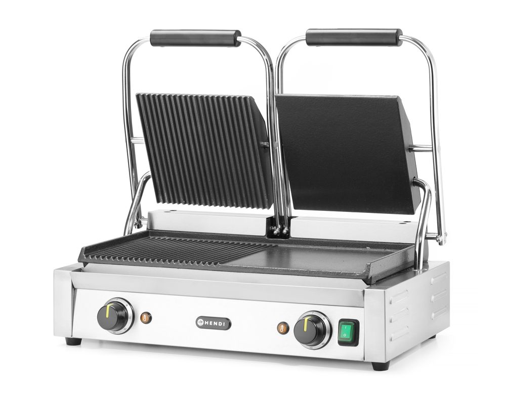 Piastra panini - versione doppia HENDI - lunghezza 402 × larghezza 574 × altezza 220 mm | HE263907