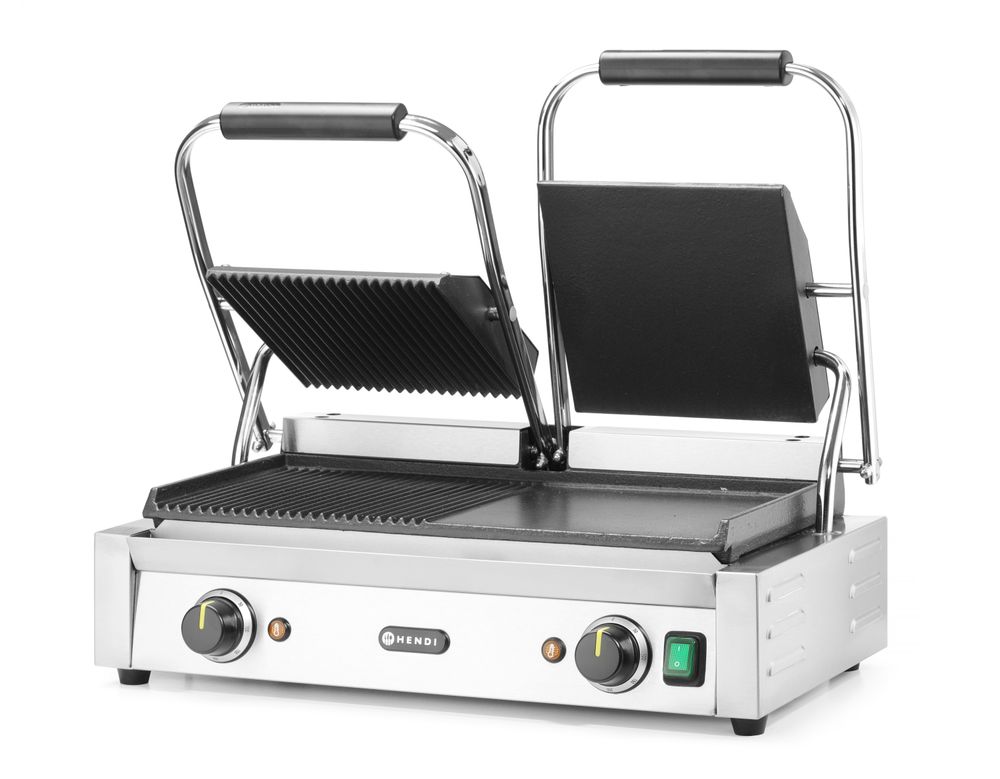 Piastra panini - versione doppia HENDI - lunghezza 402 × larghezza 574 × altezza 220 mm | HE263907