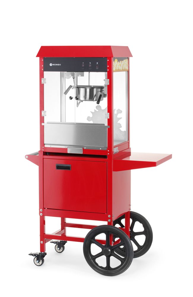 Macchina per popcorn con carrello HENDI - lunghezza 515 × larghezza 940 × altezza 1550 mm | HE282830