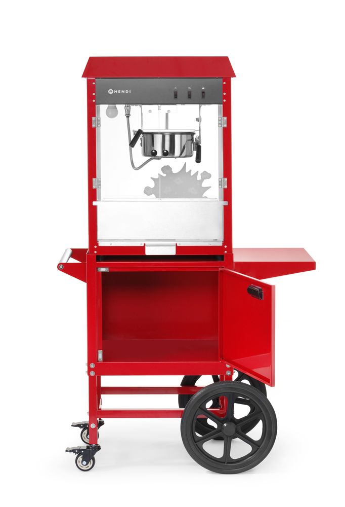 Macchina per popcorn con carrello HENDI - lunghezza 515 × larghezza 940 × altezza 1550 mm | HE282830