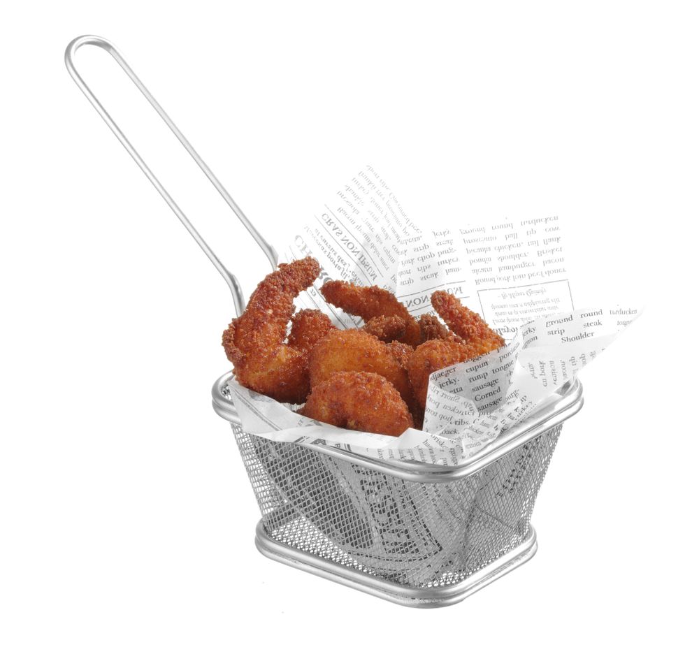 Mini cestelli per fritture impilabili HENDI - lunghezza 220 × larghezza 92 × altezza 130 mm | HE425664