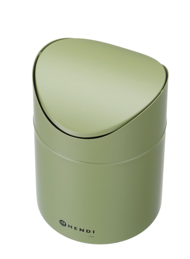 Cestino per rifiuti da tavolo con coperchio oscillante HENDI - Ø 120 mm | HE440773