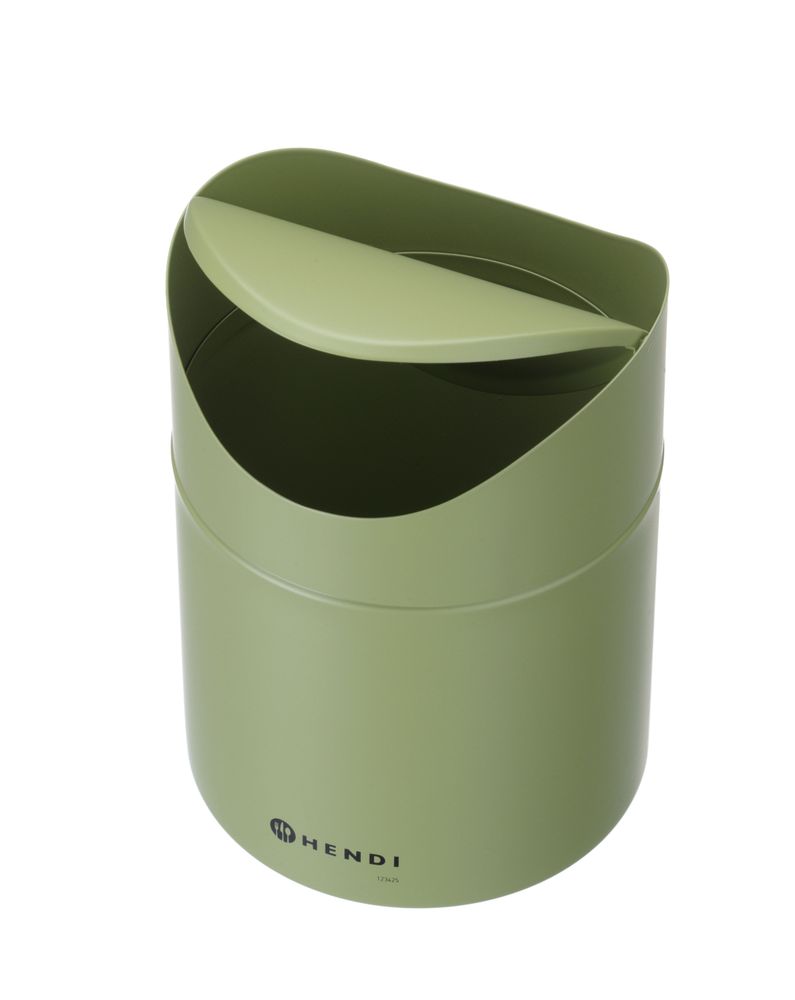 Cestino per rifiuti da tavolo con coperchio oscillante HENDI - Ø 120 mm | HE440780