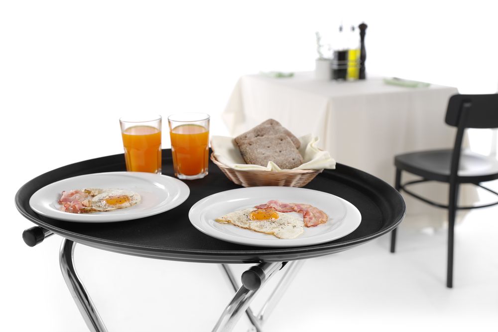 Supporto per vassoio pieghevole HENDI - lunghezza 410 × larghezza 520 × altezza 800 mm | HE810507