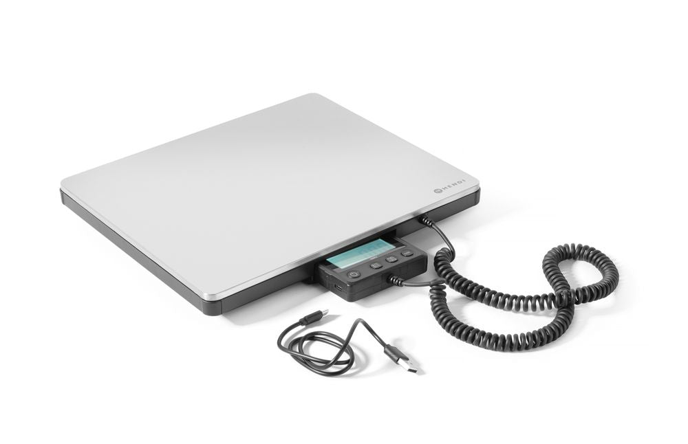 Bilancia digitale fino a 200 kg HENDI - lunghezza 285 × larghezza 298 × altezza 36 mm | HE580462