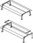INOX BIM VCTLD.12 – illustrazione rappresentativa della serie Mensole in cristallo con supporti in acciaio pieno