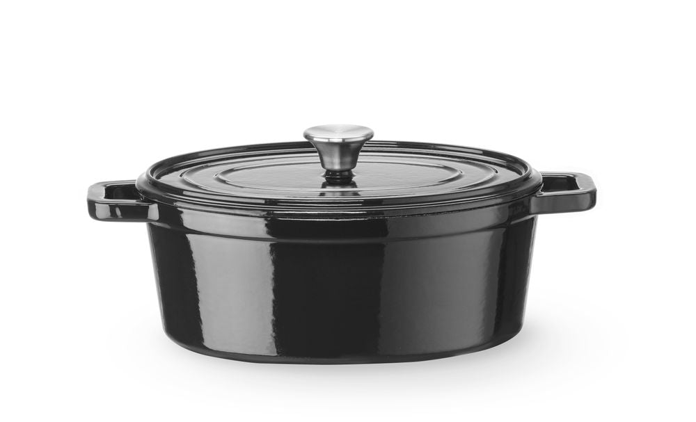 Casseruola in ghisa vetrificata. HENDI - lunghezza 225 × larghezza 365 × altezza 155 mm | HE626887