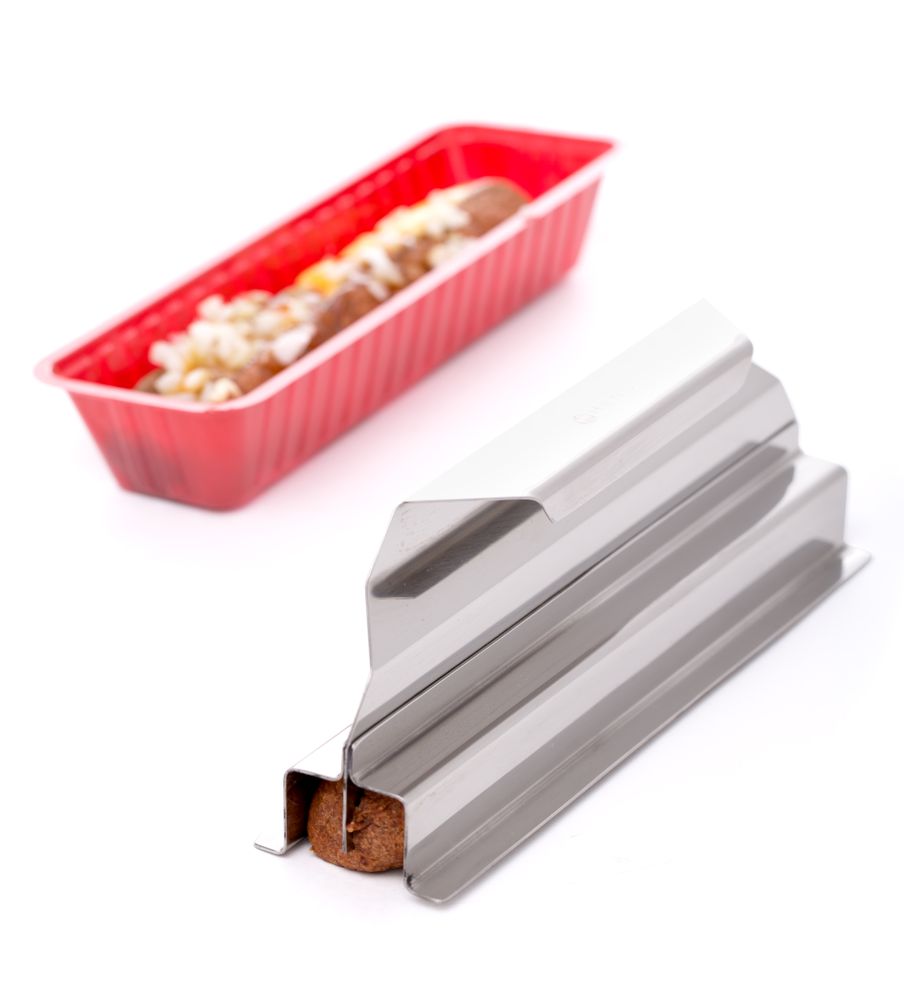 Taglia salsiccia HENDI - lunghezza 200 × larghezza 44 × altezza 72 mm | HE630716