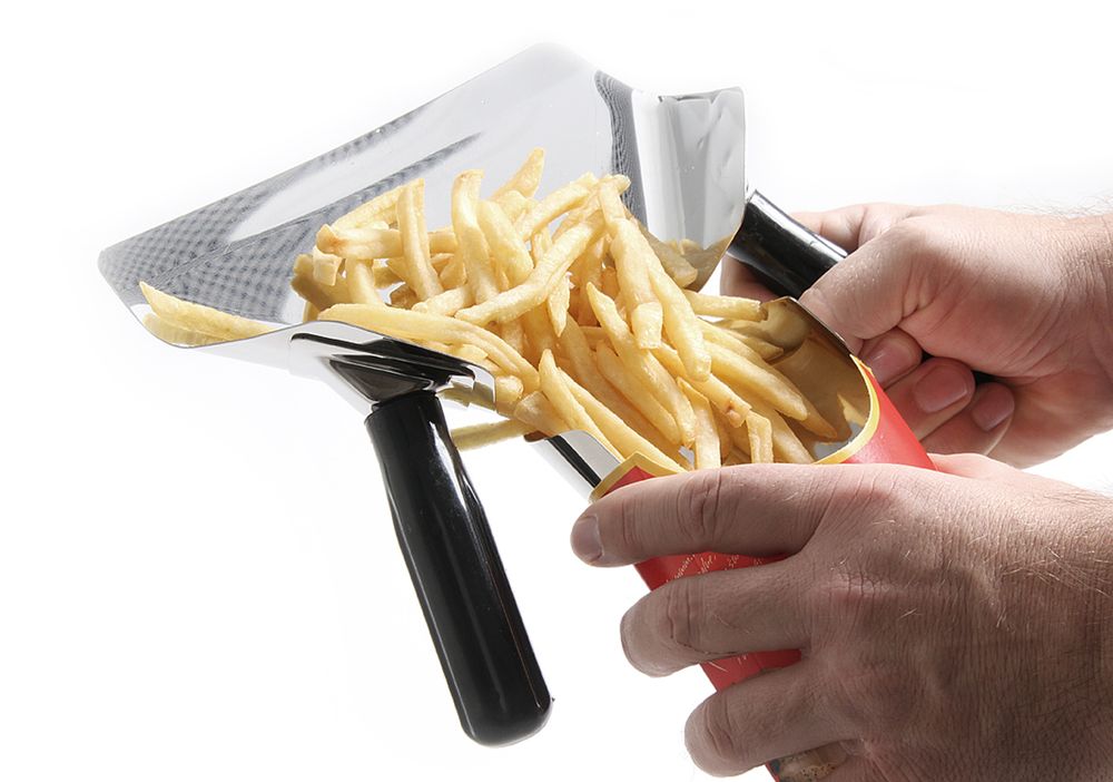 Paletta per patate fritte HENDI - lunghezza 226 × larghezza 218 × altezza 54 mm | HE642559