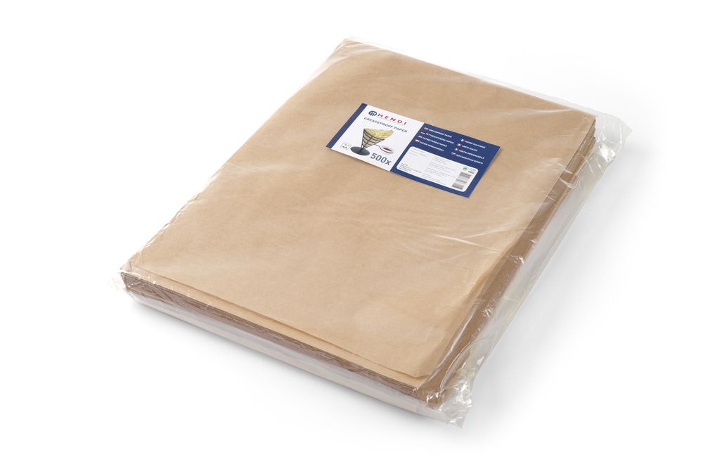 Carta antigrasso HENDI - lunghezza 250 × larghezza 350 × altezza 1 mm | HE678114