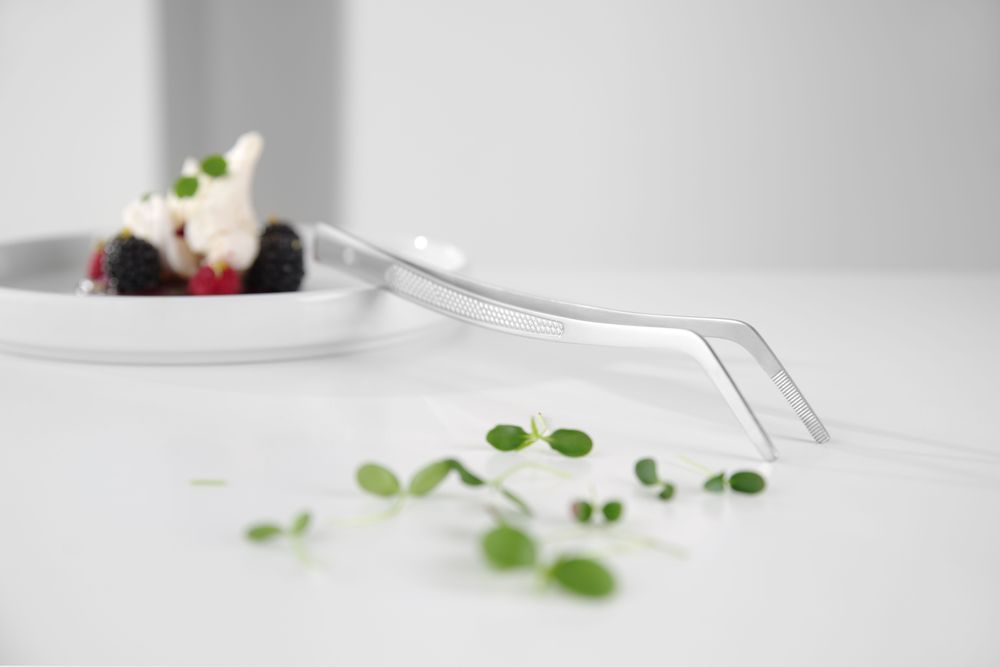 Pinzetta con manico curvo HENDI - lunghezza 240 × larghezza 26 × altezza 31 mm | HE680186