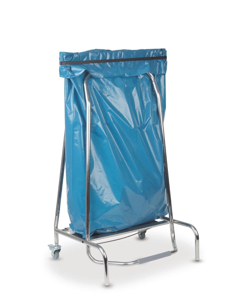 Carrello per sacchi dell`immondizia HENDI - lunghezza 496 × larghezza 585 × altezza 951 mm | HE691021