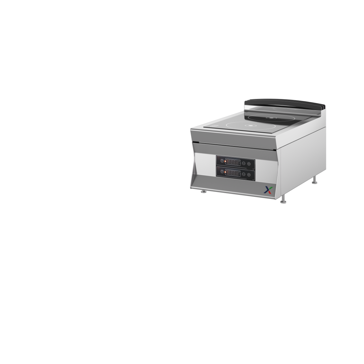 Cucina a induzione da banco mm. 400x900x280 h. INOX BIM, codice 9TIDE1D. Immagine rappresentativa della serie; fare riferimento alla descrizione del modello.