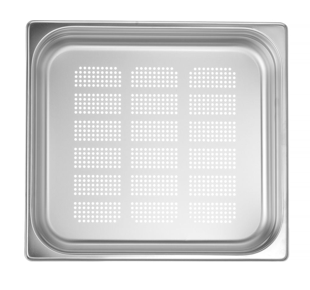Contenitore GN 2/3 perforato HENDI - lunghezza 324 × larghezza 355 × altezza 66 mm | HE802335