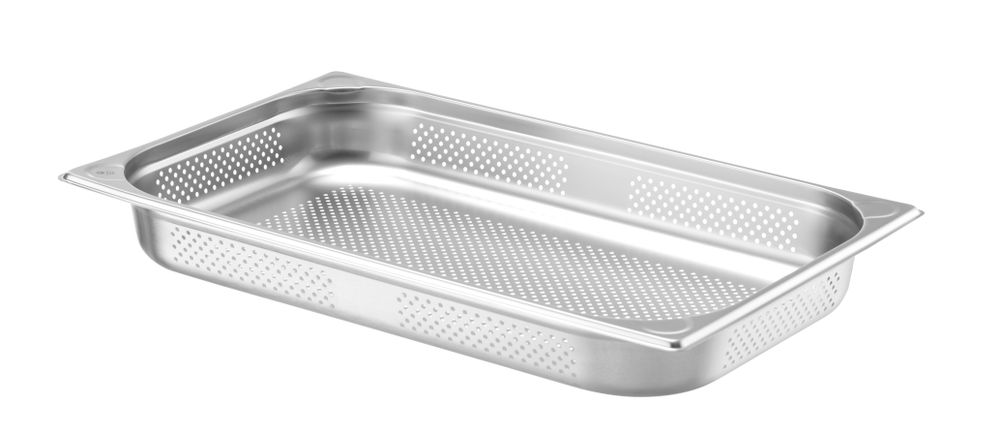 Contenitore GN 1/1 perforato HENDI - lunghezza 530 × larghezza 325 × altezza 64 mm | HE807125