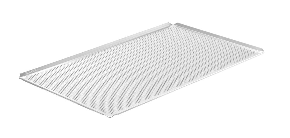 Teglia, perforata, 4 bordi HENDI - lunghezza 600 × larghezza 400 × altezza 8 mm | HE808399