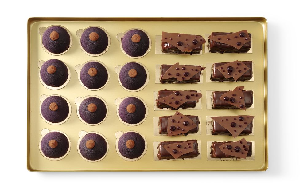 Vassoio espositore per pasticceria HENDI - lunghezza 400 × larghezza 600 × altezza 21 mm | HE808573
