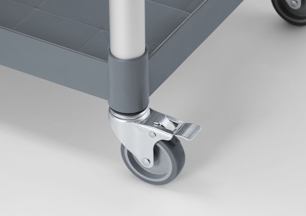 Carrello di servizio in polipropilene a 3 ripiani, grande AmerBox - lunghezza 1015 × larghezza 495 × altezza 970 mm |