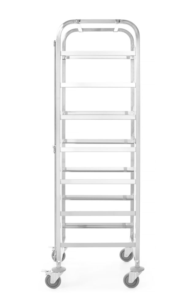 Trolley per cestelli lavastoviglie - 7 x 500 x 500mm HENDI - lunghezza 749 × larghezza 749 × altezza 1688 mm | HE810583