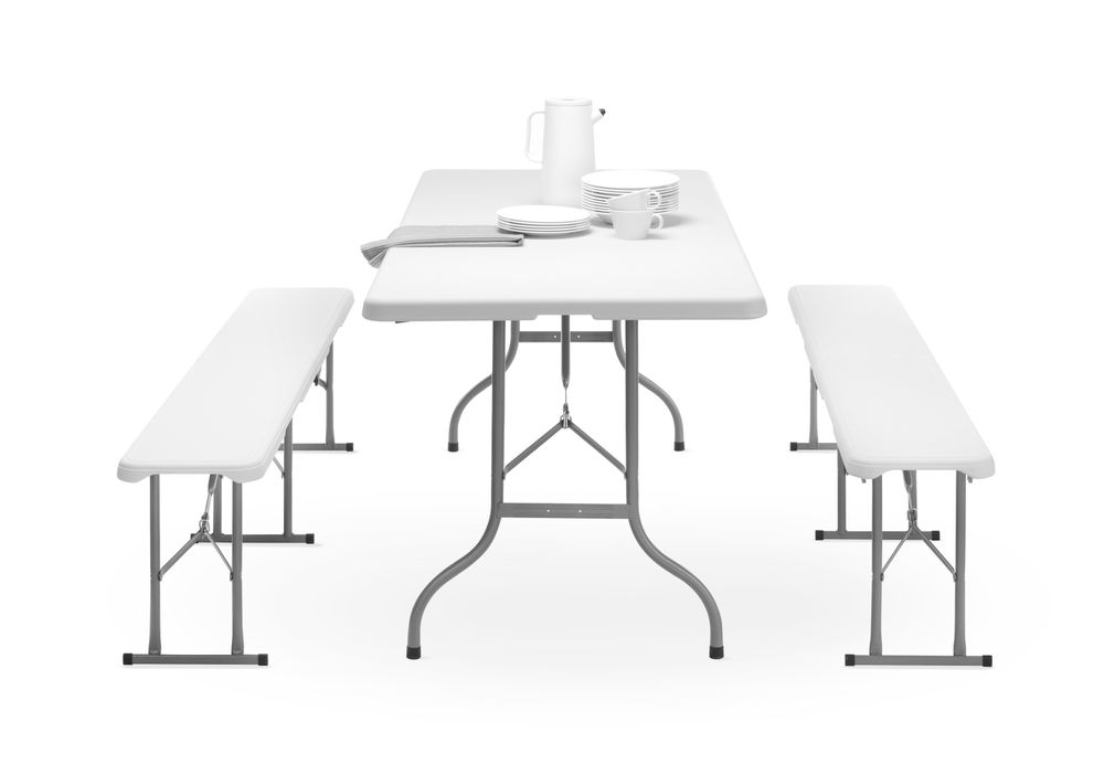 Tavolo per buffet piegehvole AmerBox - lunghezza 762 × larghezza 1845 × altezza 740 mm | HE810910