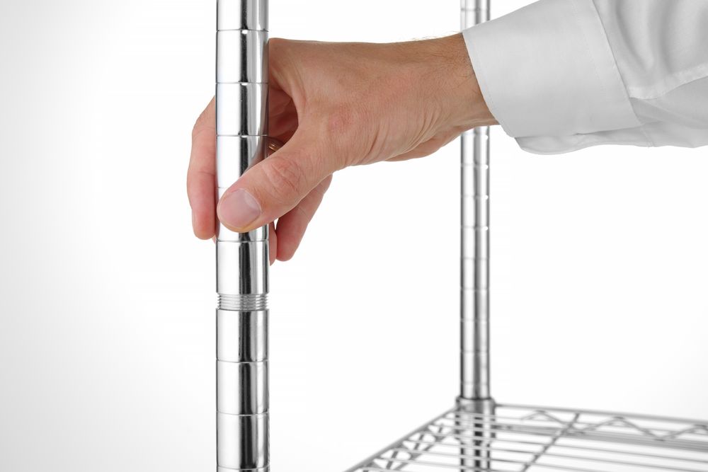 Scaffale di stoccaggio con 5 ripiani HENDI - lunghezza 460 × larghezza 908 × altezza 1818 mm | HE812204