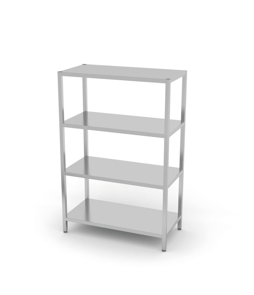 Rack di stoccaggio con 4 ripiani pieni - imbullonati HENDI - lunghezza 403 × larghezza 1000 × altezza 1796 mm | HE812525