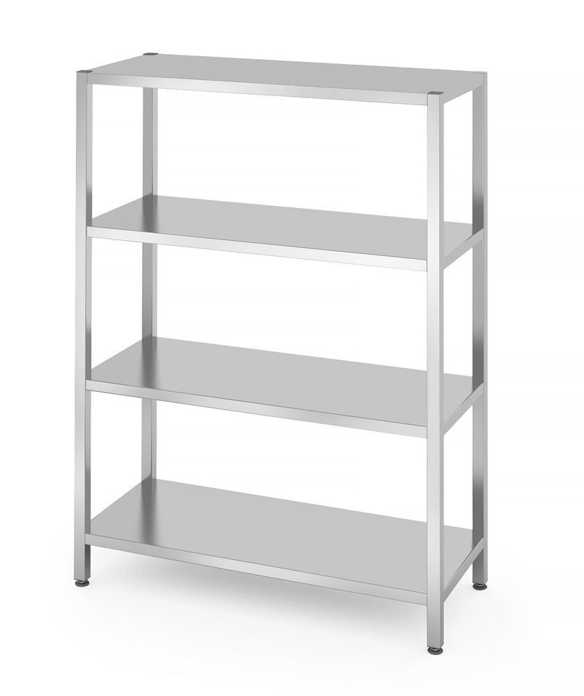 Rack di stoccaggio con 4 ripiani pieni - imbullonati HENDI - lunghezza 503 × larghezza 1200 × altezza 1796 mm | HE812549