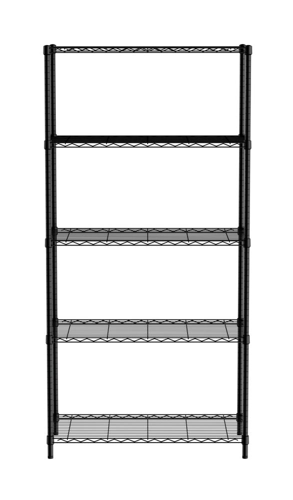 Scaffale di stoccaggio con 5 ripiani HENDI - lunghezza 460 × larghezza 908 × altezza 1818 mm | HE812204