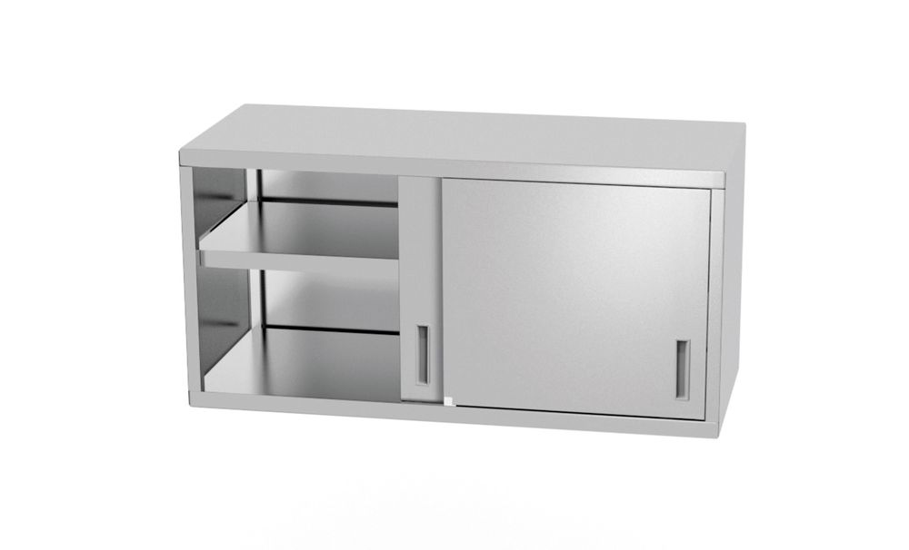 Armadio a parete – saldato, con porte scorrevoli HENDI - lunghezza 298 × larghezza 1000 × altezza 598 mm | HE811207