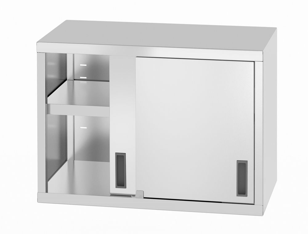 Armadio pensile – saldato, con porte scorrevoli HENDI - lunghezza 400 × larghezza 800 × altezza 600 mm | HE814178