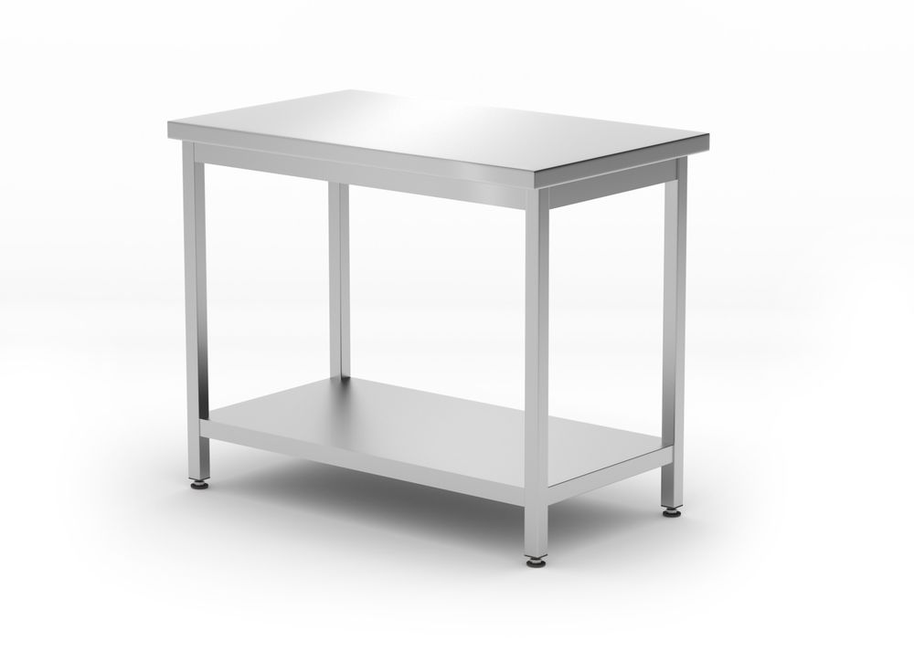 Tavolo centrale con ripiano – bullonato, profondità 600 mm HENDI - lunghezza 600 × larghezza 1000 × altezza 838 mm | HE817162