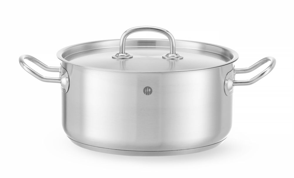 Pentola per stufato bassa - con coperchio HENDI - Ø 240 mm | HE836026