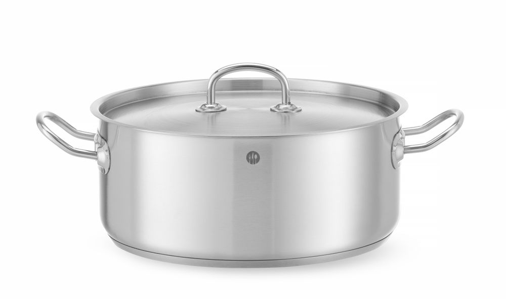 Pentola per stufato bassa - con coperchio HENDI - Ø 280 mm | HE836033