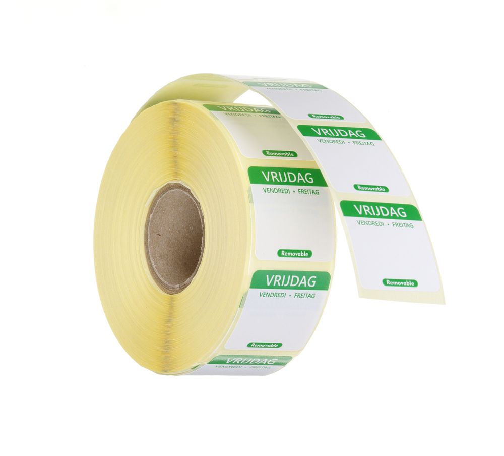 Etichette di sicurezza alimentare giornaliere, multiuso, facilmente rimovibili HENDI - lunghezza 72 × larghezza 28 × altezza
