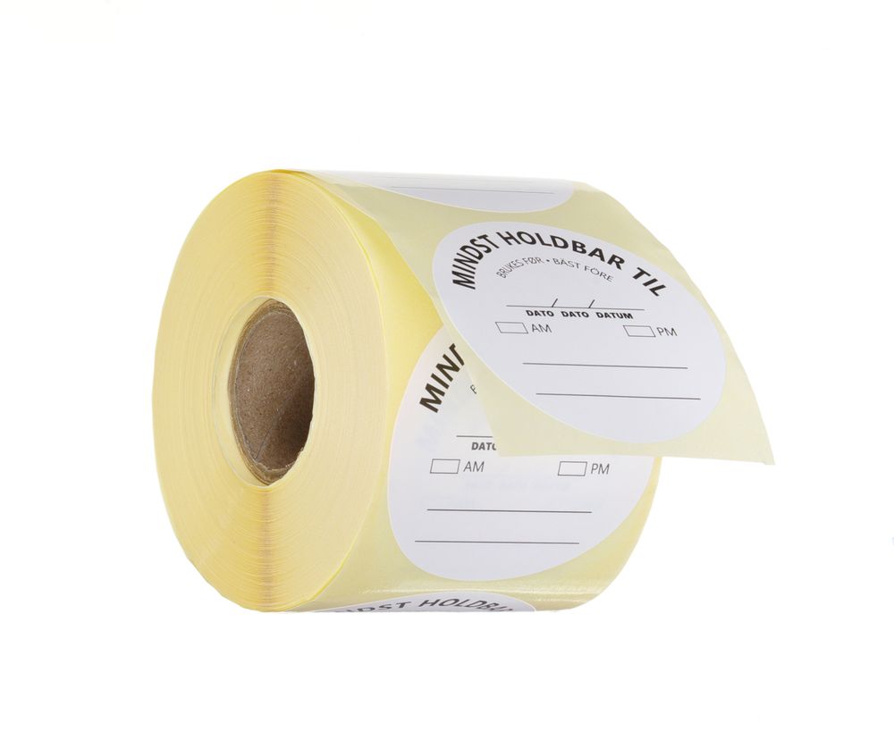 Etichette di sicurezza per alimenti, multiuso, facilmente rimovibili, “USA PRIMA” HENDI - Ø 50 mm | HE850664