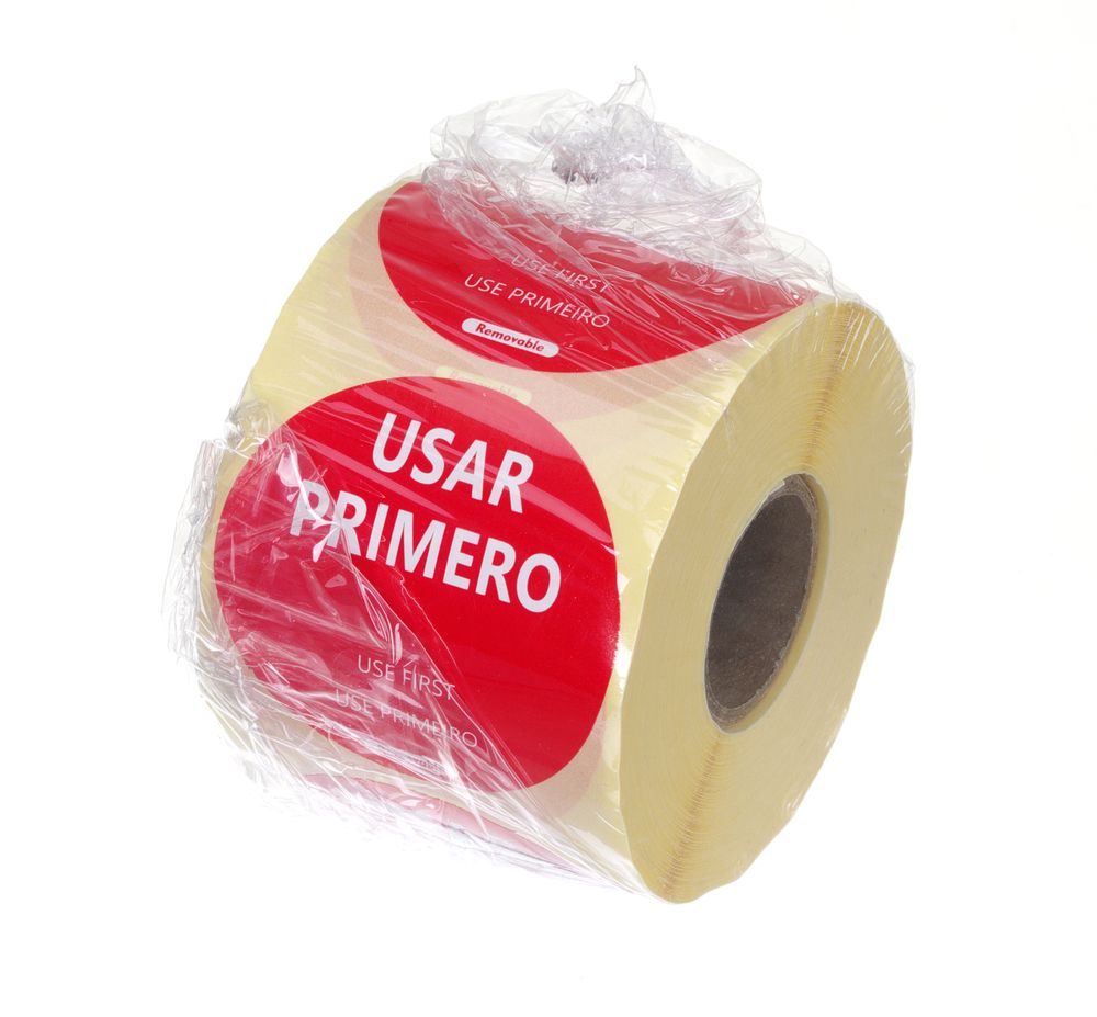 Etichette per la sicurezza alimentare, multiuso, facilmente rimovibili, “UTILIZZARE PRIMA” HENDI - Ø 50 mm | HE850893