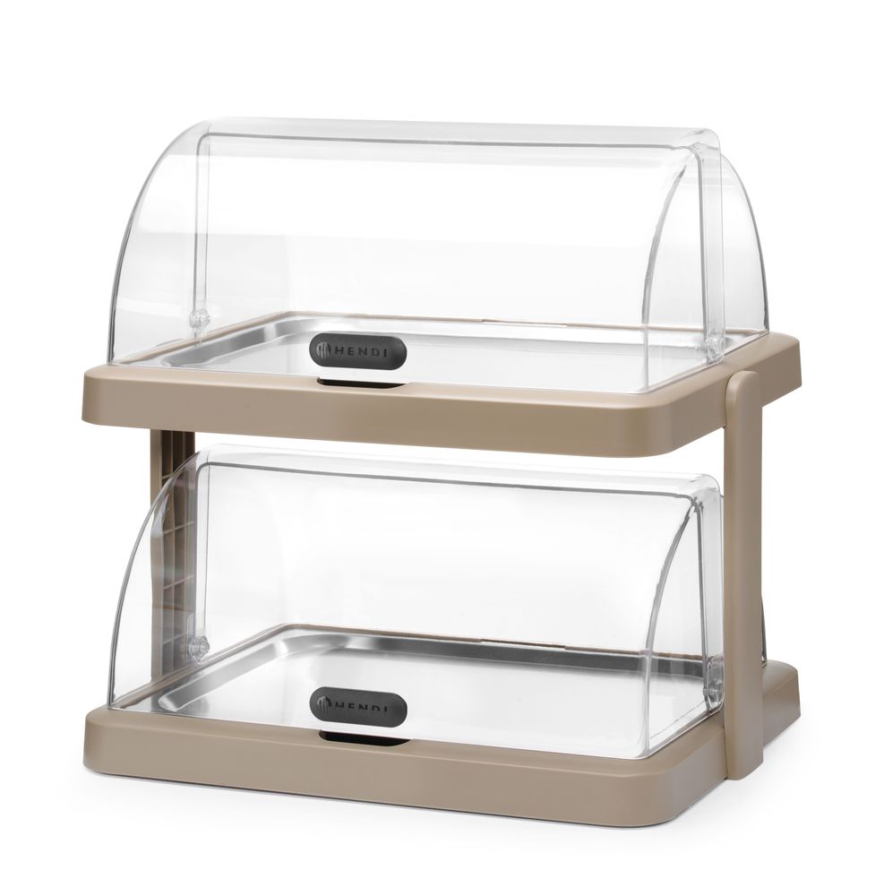 Display di raffreddamento Roll-top Duo UNIQ HENDI - lunghezza 357 × larghezza 475 × altezza 475 mm | HE871959