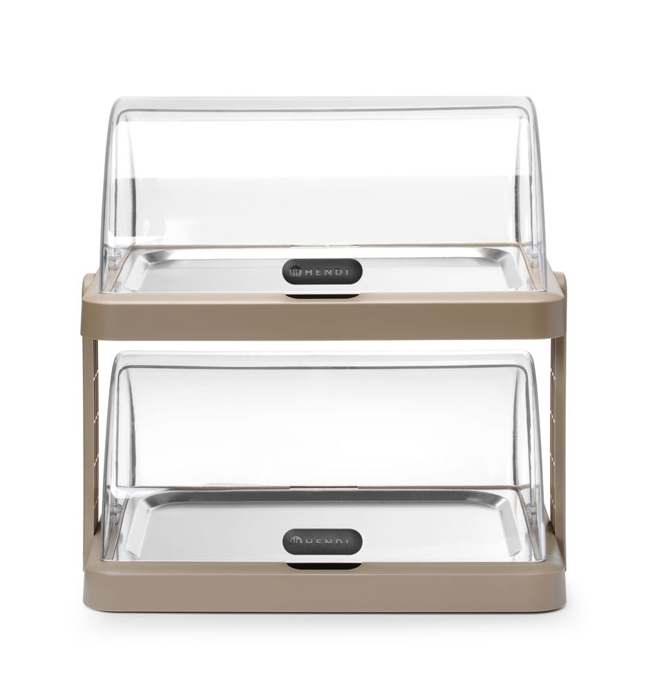 Display di raffreddamento Roll-top Duo UNIQ HENDI - lunghezza 358 × larghezza 458 × altezza 475 mm | HE871973