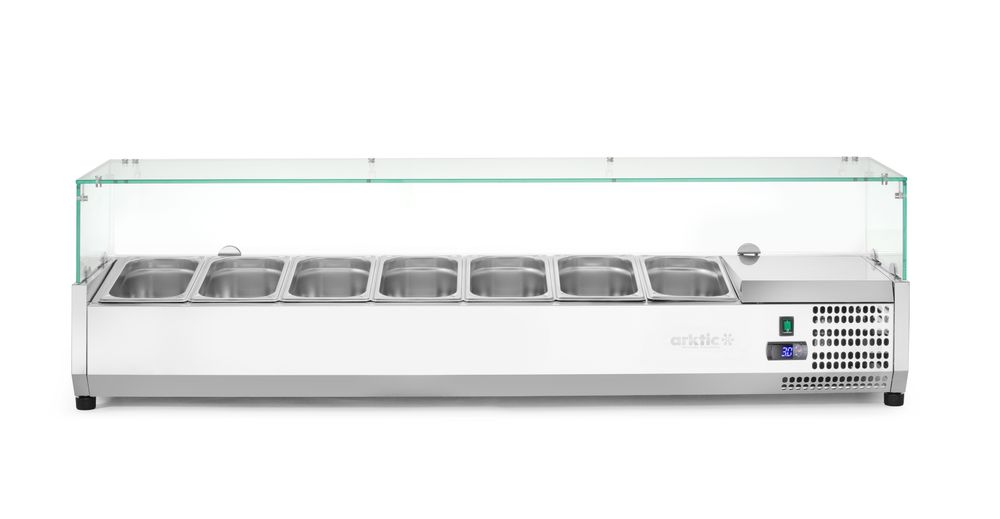 Vetrina refrigerata GN 1/3 Arktic - lunghezza 420 × larghezza 1607 × altezza 460 mm | HE232989