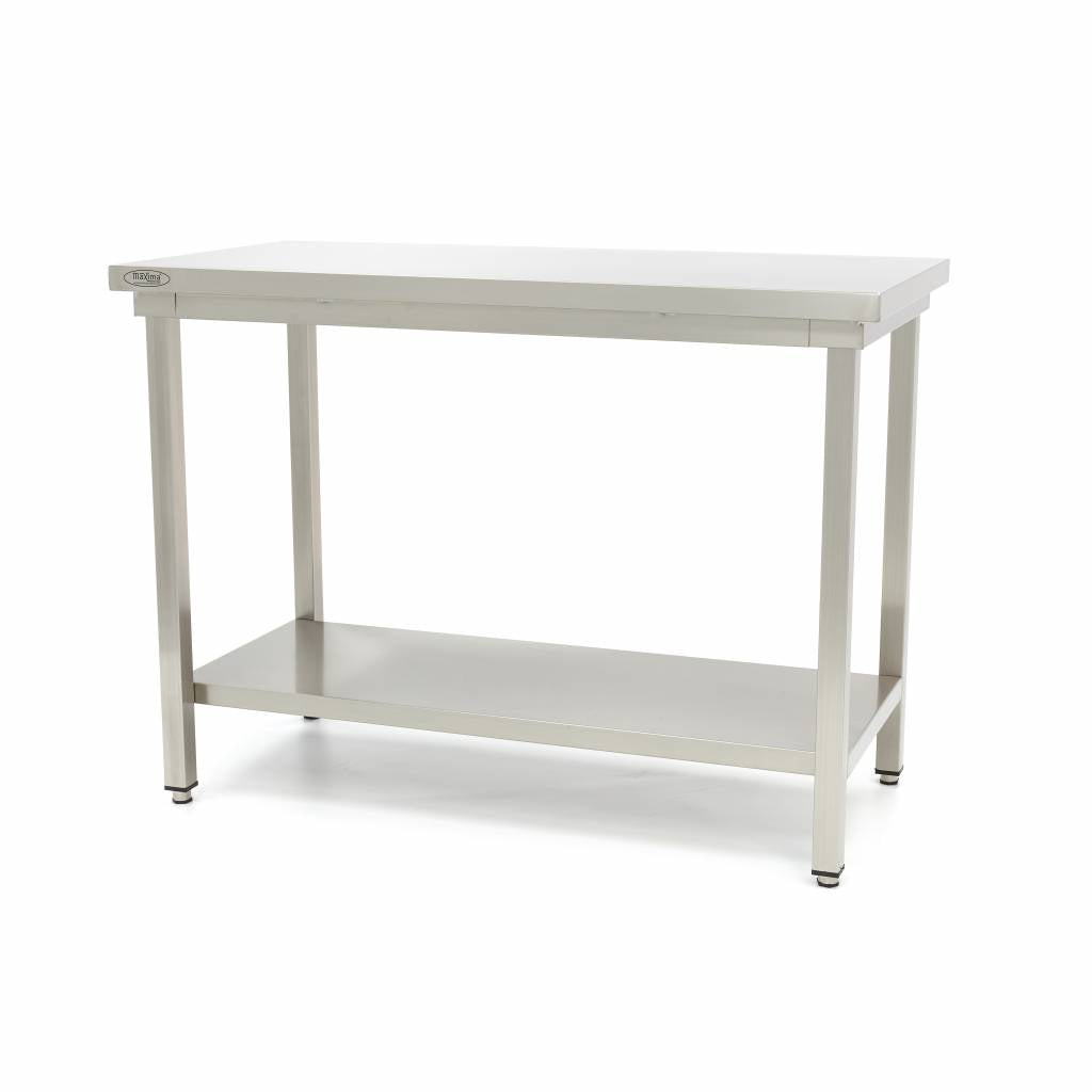 Tavolo in Acciaio Inox - 200 x 70cm - Altezza Regolabile – MAXIMA 09364021 – dettaglio 2