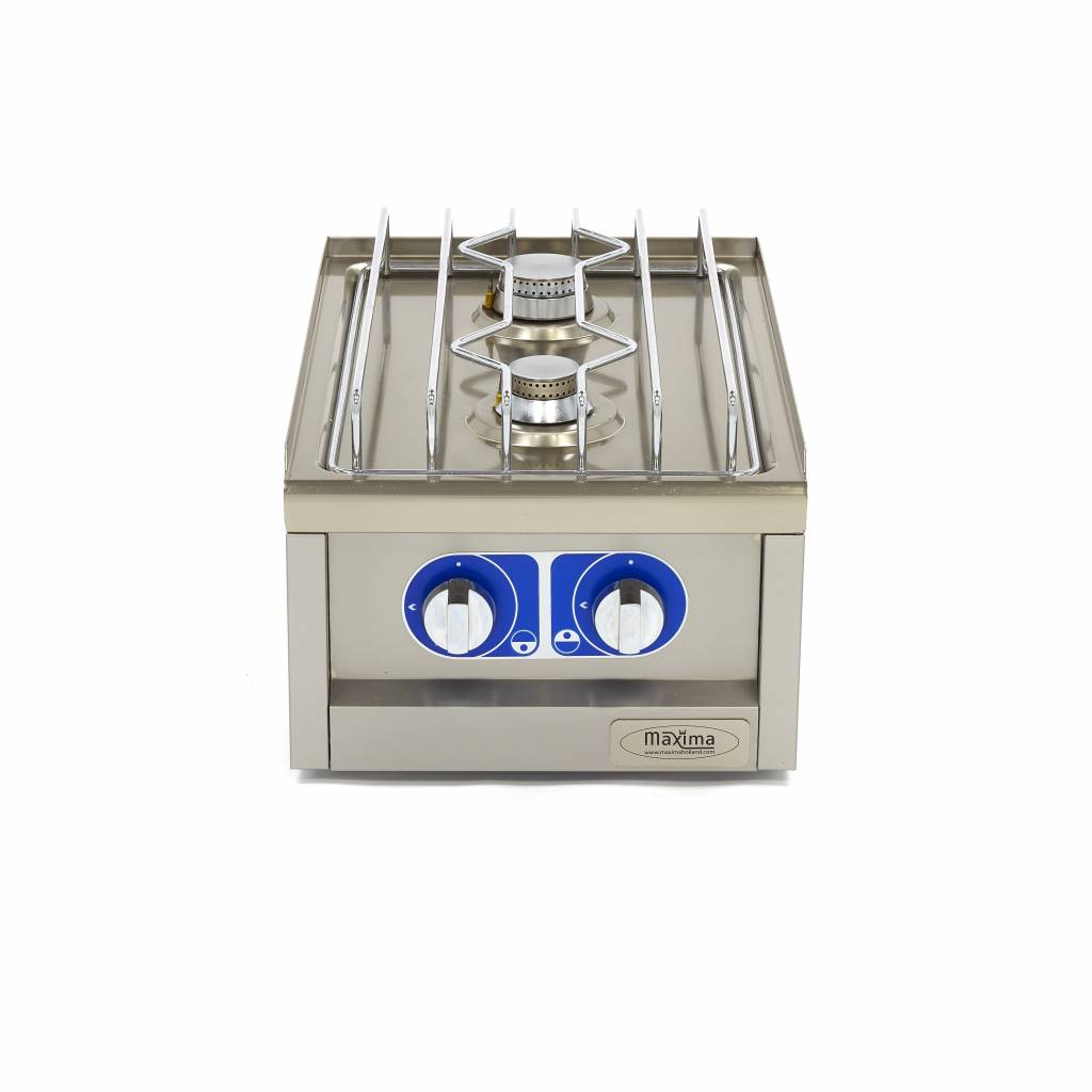 Piano Cottura Grado Commerciale - 2 Fuochi - Unità Singola - Profondità 60cm - Gas – MAXIMA 09391510 – dettaglio 2