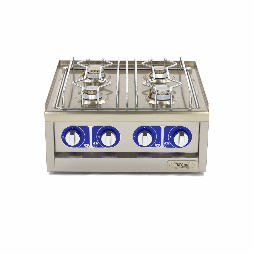 Piano Cottura Grado Commerciale - 2 Fuochi - Unità Doppia - Profondità 60cm - Gas – MAXIMA 09391520 – dettaglio 2