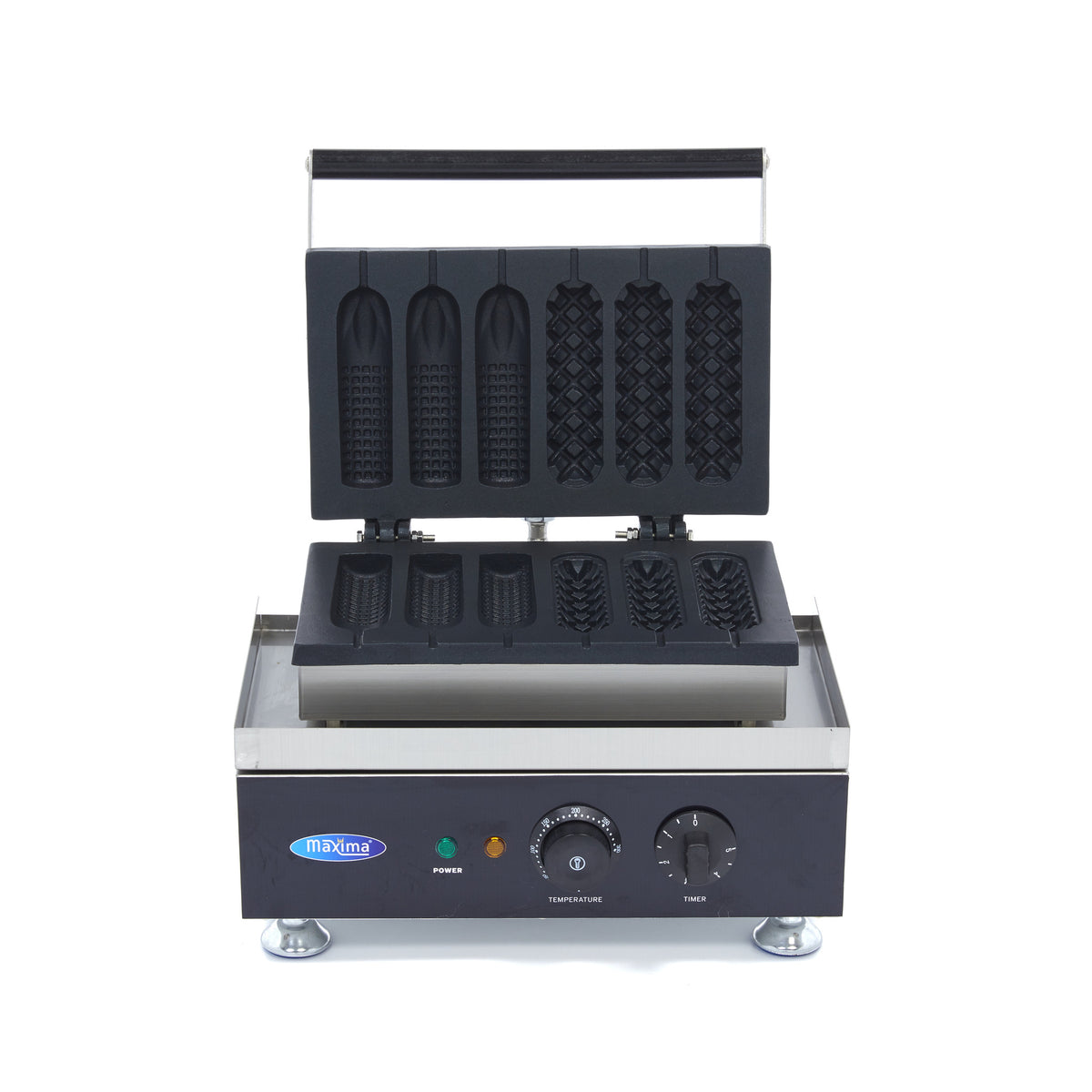 Piastra per Waffle - 6 Bastoncini - Corn Dogs - 2 Modelli – MAXIMA 09374240 – dettaglio 2