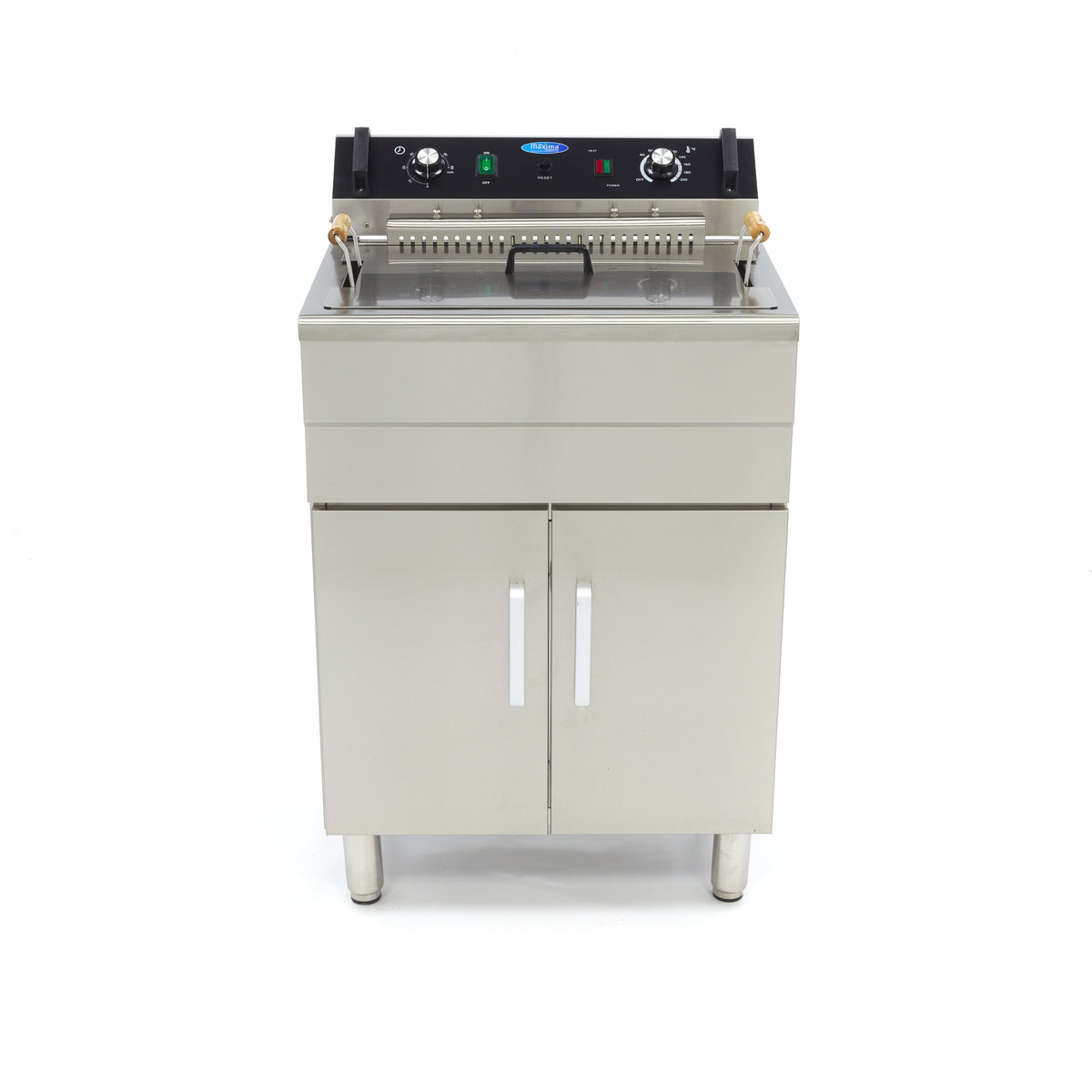 Friggitrice - 30L - 1 Cestello - con Rubinetto di Scarico e Base Armadiata – MAXIMA 09365232 – dettaglio 2