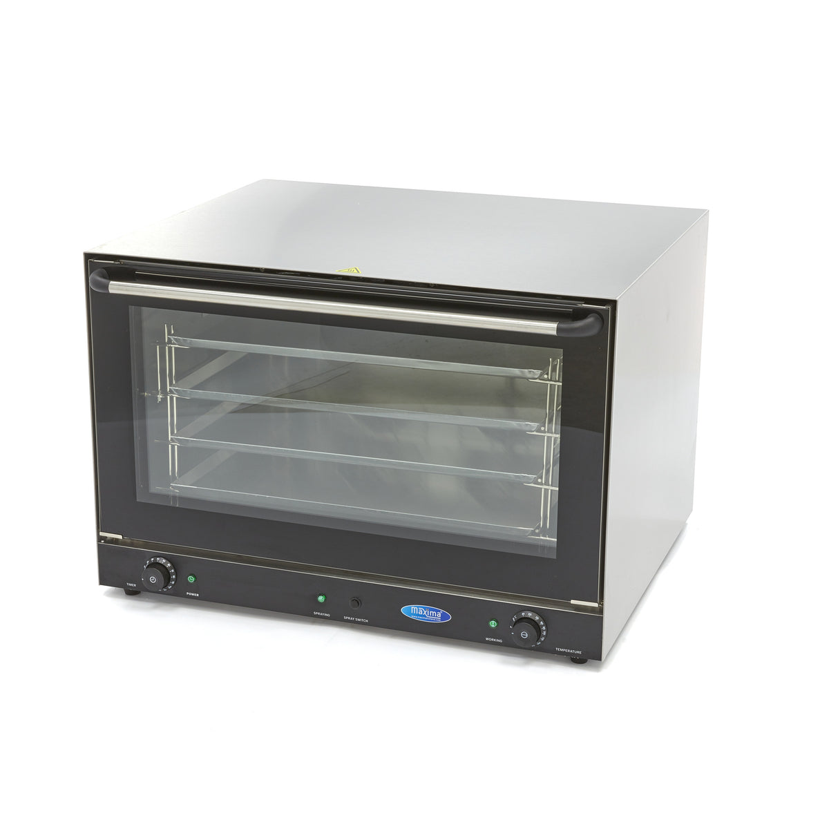 Forno a Convezione - Vapore - adatto a 4 Teglie (60 x 40cm) - Timer Incorporato – MAXIMA 09362250