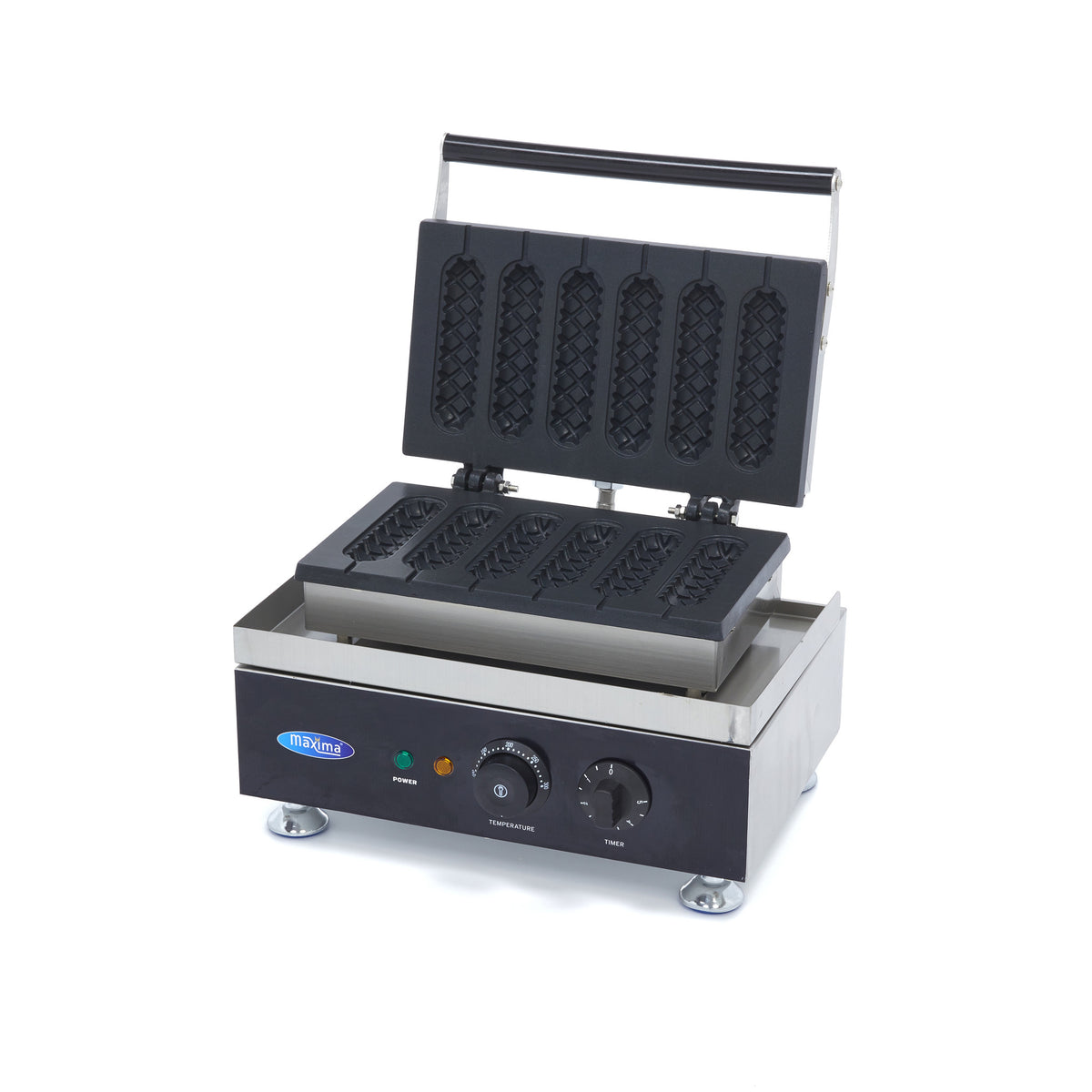Piastra per Waffle - 6 Bastoncini - Corn Dogs - Modello a Diamante – MAXIMA 09374242
