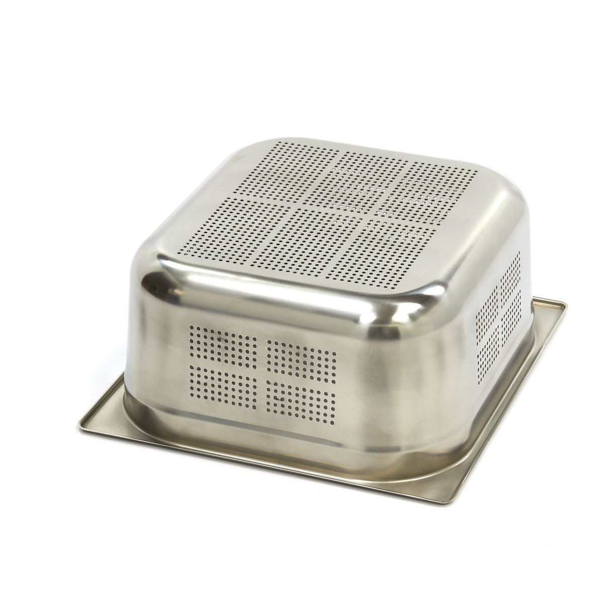 Contenitore Gastronorm - 2/3 GN - Profondità 15cm - Acciaio Inox - Forato – MAXIMA 09367672 – dettaglio 2