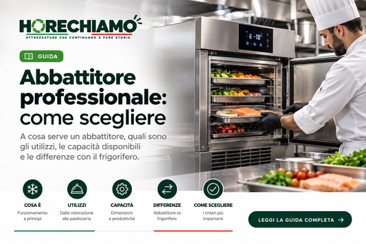 Abbattitore di temperatura professionale in cucina: guida HORECHIAMO
